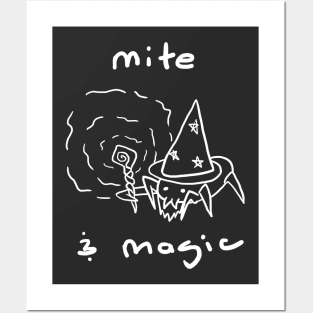 mite & magic (white!) Posters and Art